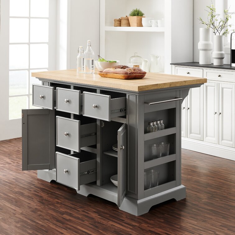 Southern Enterprises Hiltman Expandable Kitchen Island w/ Storage