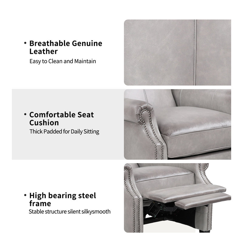 Luvora Genuine Leather Recliner Chair