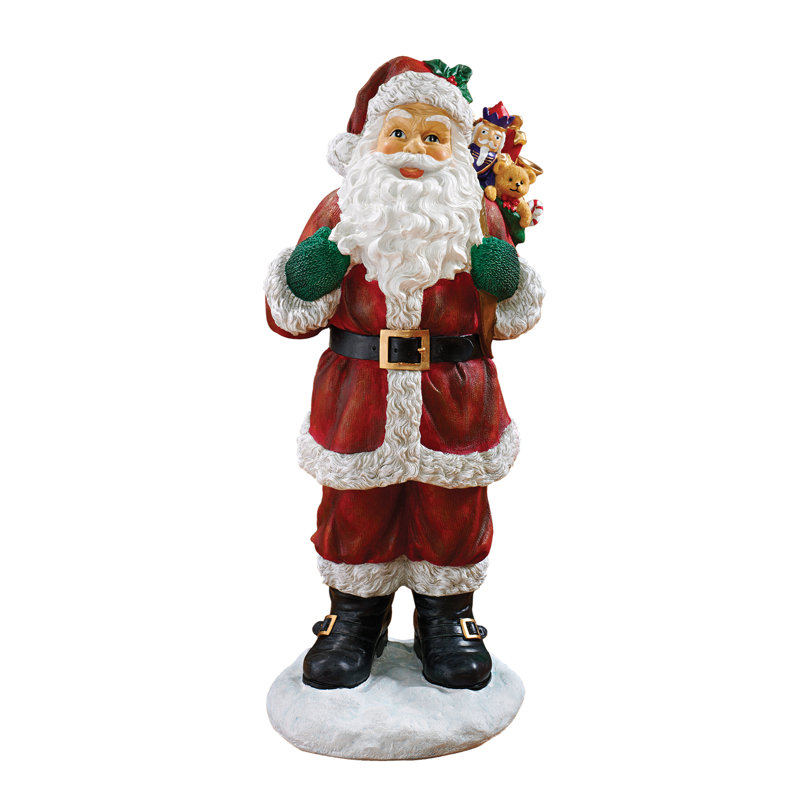 Design Toscano A Visit from Santa Claus Statue