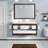 Firkins 48" Wall-Mounted Double Bathroom Vanity Set