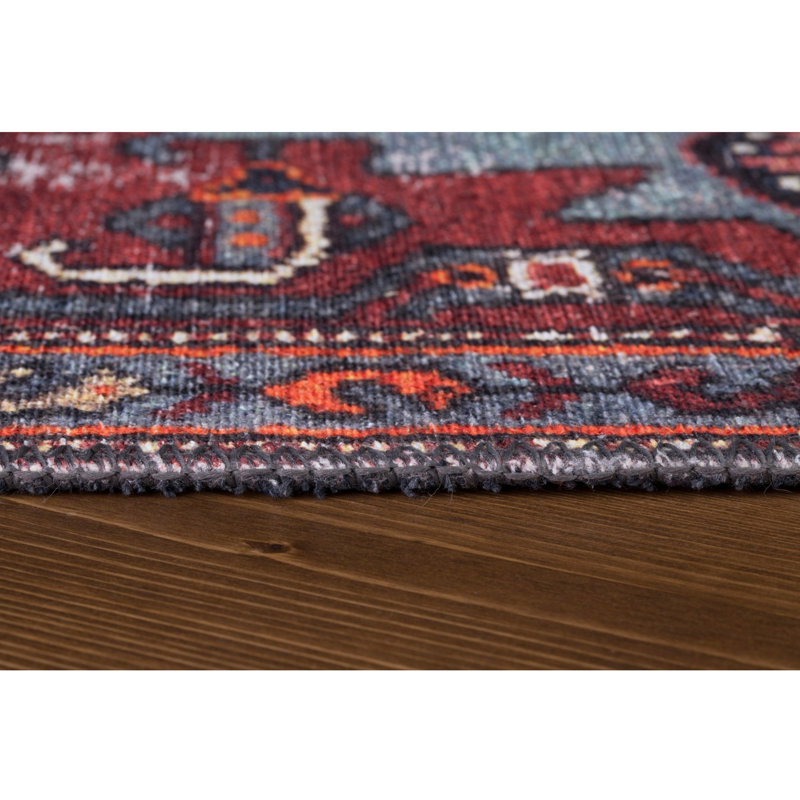Premium Machine Washable Carpet, 4.6 x 6.2 Feet, 100% Polyester, 1850 g/m² | Pile Height: 0.2 Inches | Eco-Friendly Recycled Poly Cotton Underside | Perfect for Living Room, Bedroom, and High-Traffic Areas