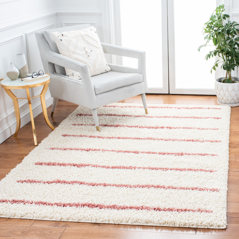 Glenburn Shag 600 Performance Striped Rug, Square 6'7"