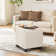  Upholstered Storage Ottoman – Multi-Functional Footrest & Hidden Storage
