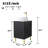 18" Modern Black Bathroom Vanity with Ceramic Vessel Sink