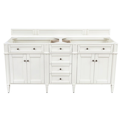 Dussault 72'' W Double Bathroom Vanity Base