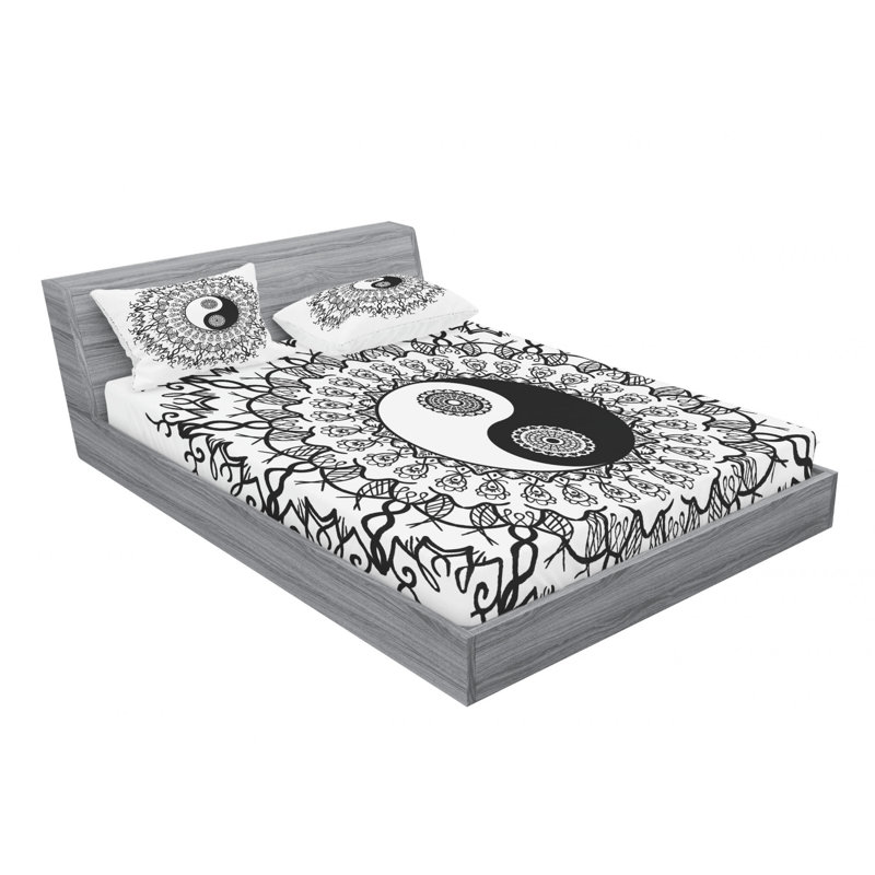 Microfiber Sheet Set, Queen Sheet Set with Fitted Sheet