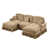 Chenille café clair