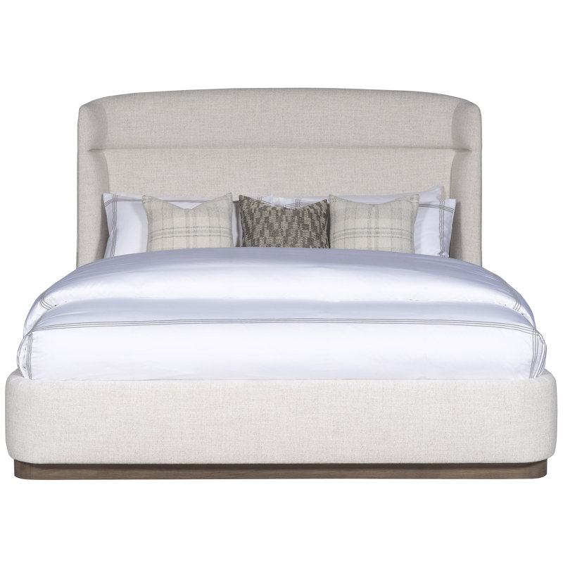Grandhaven By Michael Weiss Upholstered Bed, Tarbee Pebble, Dove Gray