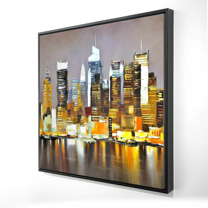 " Texturized Skyscrapers By Night "