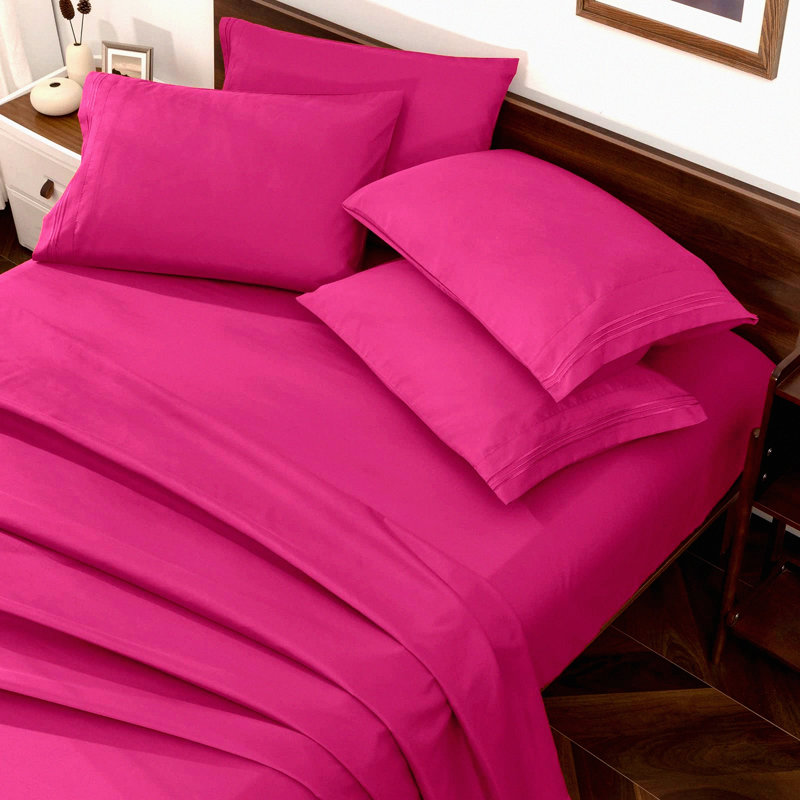 LuxuryCool Sheet Set - 1800 Brushed Microfiber Bedding with Pillowcases. Soft, Breathable, Cooling Sheets with Deep Pockets. Fade Resistant