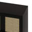 Armoire de rangement en maille noire avec poignées en losange - Buffet d'entrée pour 8 chambres à coucher-618852624