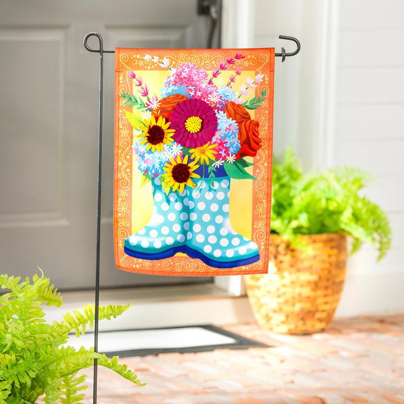 Motif floral de bottes de pluie
