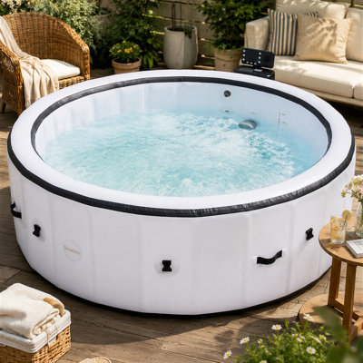 Garden Sanctuary Polyvinyl Chloride (PVC) Round Standard (Hardwired) Hot Tub