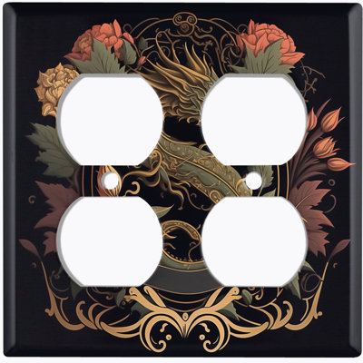 2 - Gang Duplex Outlet Standard Wall Plate