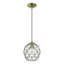 Luminaire suspendu simple à 1 lumière Lucilo-116654553