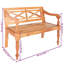 Dement Solid Wood Outdoor Bench-38964035-38964036