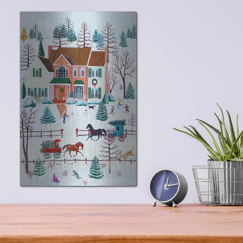 Winston Porter «Hemlock Hill» par Susan Henke, art mural en métal, H 16 po x l 12 po
