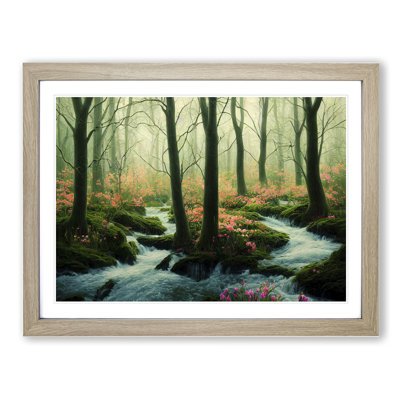 Ethereal Spring Forest - Framed Print