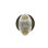 Rope Rosette with Oval Fluted Crystal Door Knob