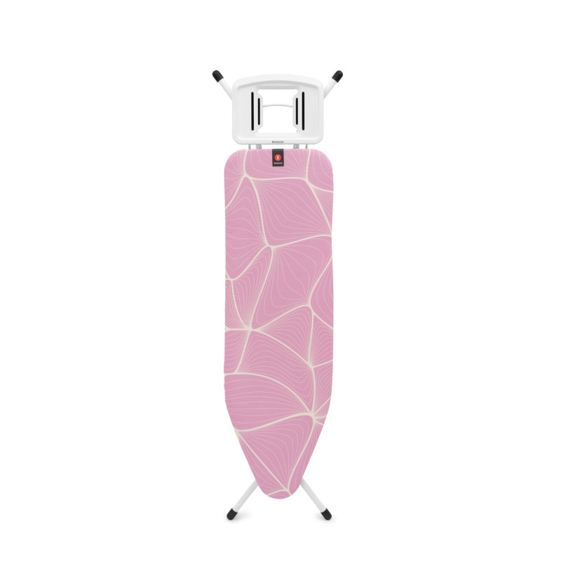 Brabantia Size B Ironing Board with Solid Steam Iron Rest, Lilac Waves