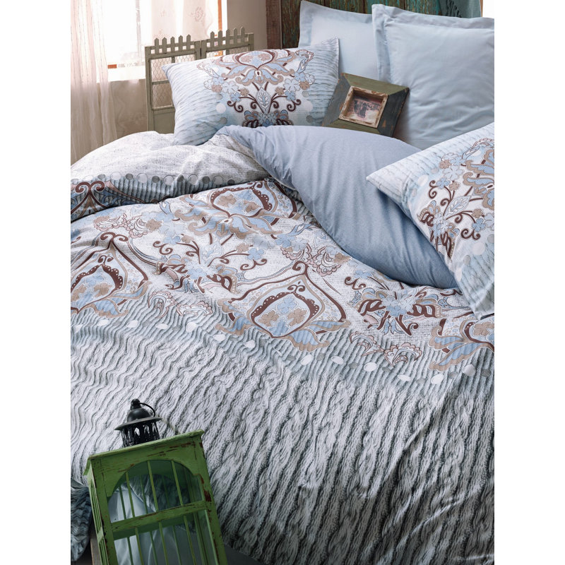 Cotton Abstract Duvet Cover Set