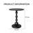 15.75 in Diameter Black Minimalist Side Table, Easy Assembly