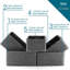 Premium 5-Pack Woven Paper Rope Storage Baskets, Multi-Size, Stackable, Versatile Organziers, Decorative Bins with Durable Fabric Liner
