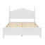 Ensemble de chambre à coucher 3 pièces, lit plateforme en bois et deux tables de chevet-1371126708