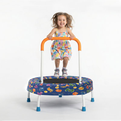 28Inch Toddler Trampoline For Kids 1 Year Plus With Handle, Baby Gifts For Boys And Girls, Indoor And Outdoor