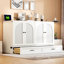 Lit escamotable double avec grands tiroirs-826529303-833891349