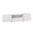 Modern TV Stand with  LED Lights, White Entertainment Center with Storage, Fits Tvs Up To 80 Inches