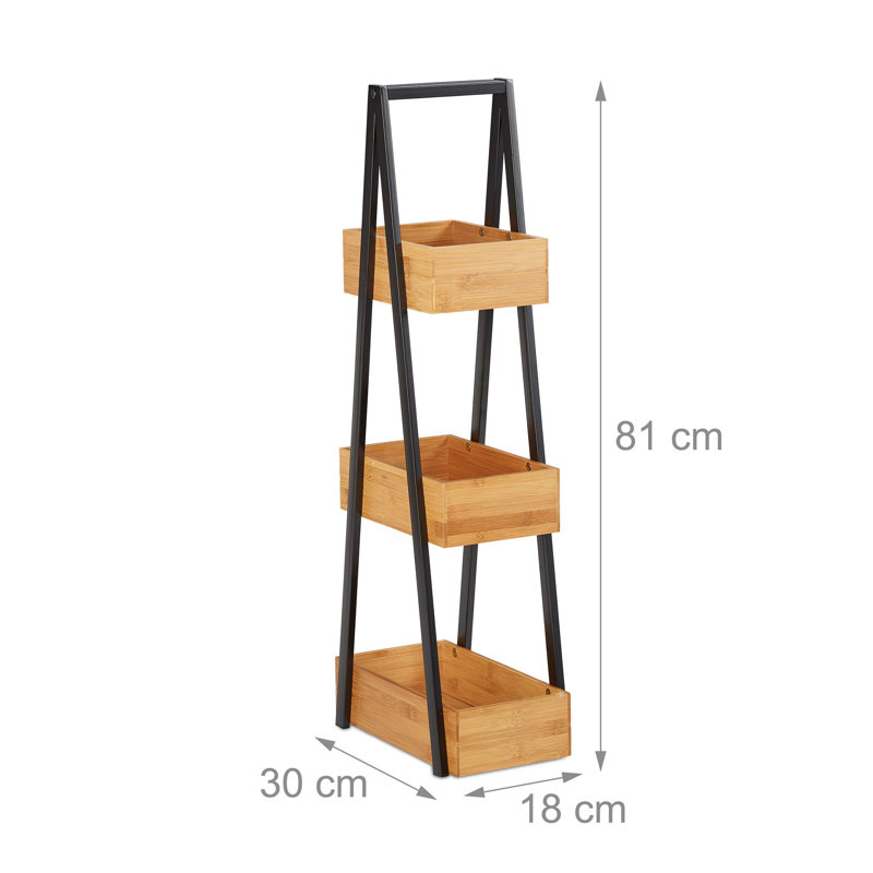 Bamboo Freestanding Bathroom Shelves