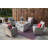 Amun Wicker 4 - Person Patio Conversation Set with Cushions