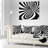 Spiral Black n White - Abstract Printed Throw Pillow-28529945