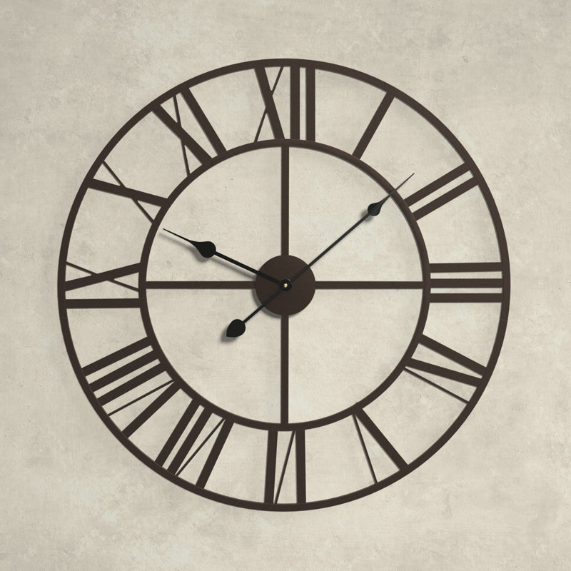 Metal Wall Clock, 30"