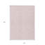Tapis extérieur lavable à motif géométrique rose et ivoire 10 pi x 14 pi