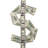 $ Dollar Sign Cardboard Cutout Standee Standup