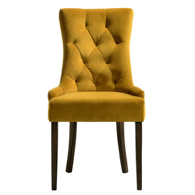 Ensemble de 2 chaises capitonnées à dossier