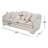 London Place 105'' Recessed Arm Sofa