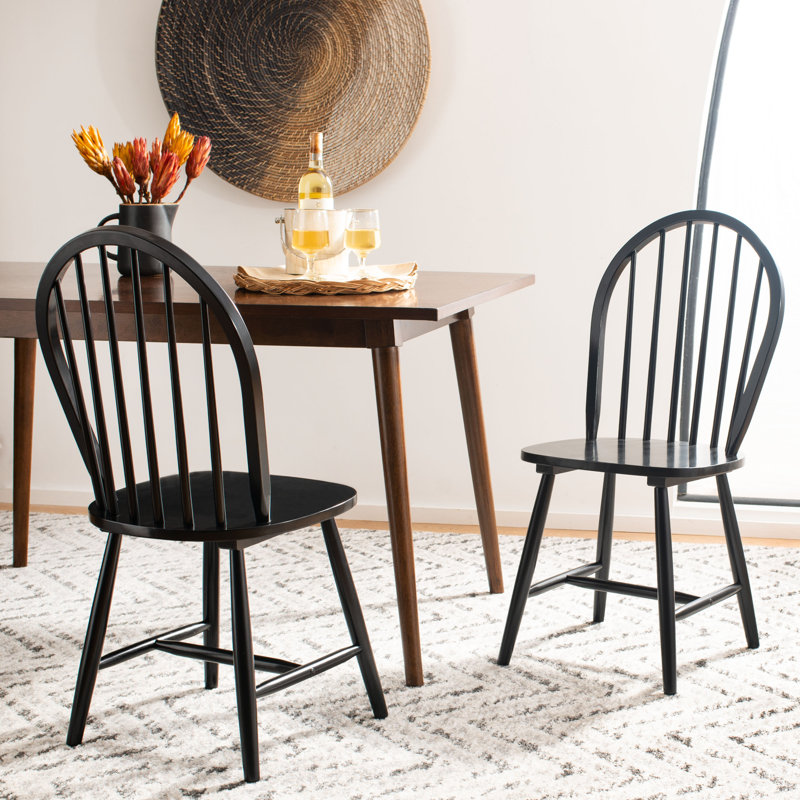 Serino Spindle Dining Chair, Black