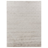 Lux Look Geometric Hand Loomed Synthetic Area Rug in Beige