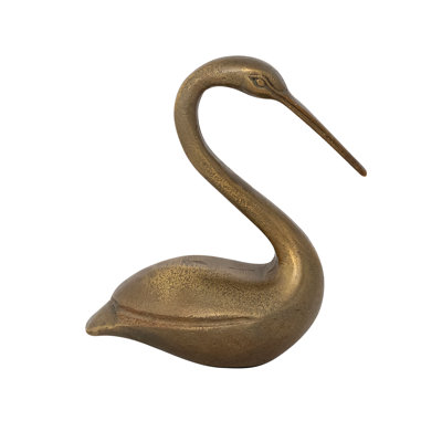 Cast Aluminum Bird Figurine Antique