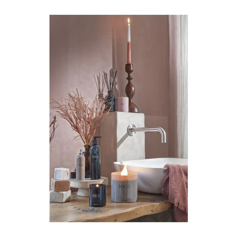 Wood Glass Table Vase