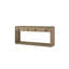 Console English Knotty Oak avec tiroirs silencieux et tablette ouverte