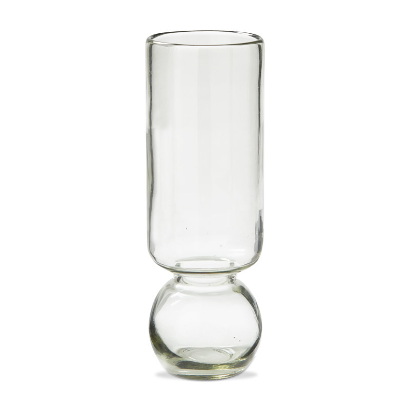 Vase en verre recyclé Amaryllis, H 11,5 po x l 4 po x P 4 po