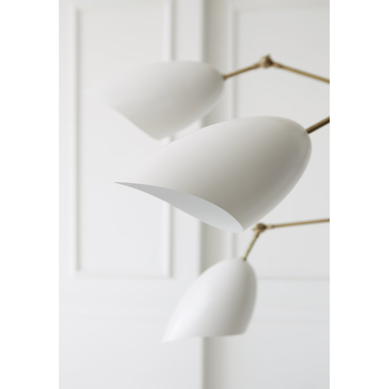 AERIN Sommerard Triple Arm Floor Lamp, White
