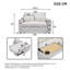 2 Seater Fabric Sofa Bed-657771527