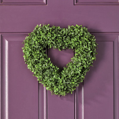 Cœur mural 14 "UV Boxwood