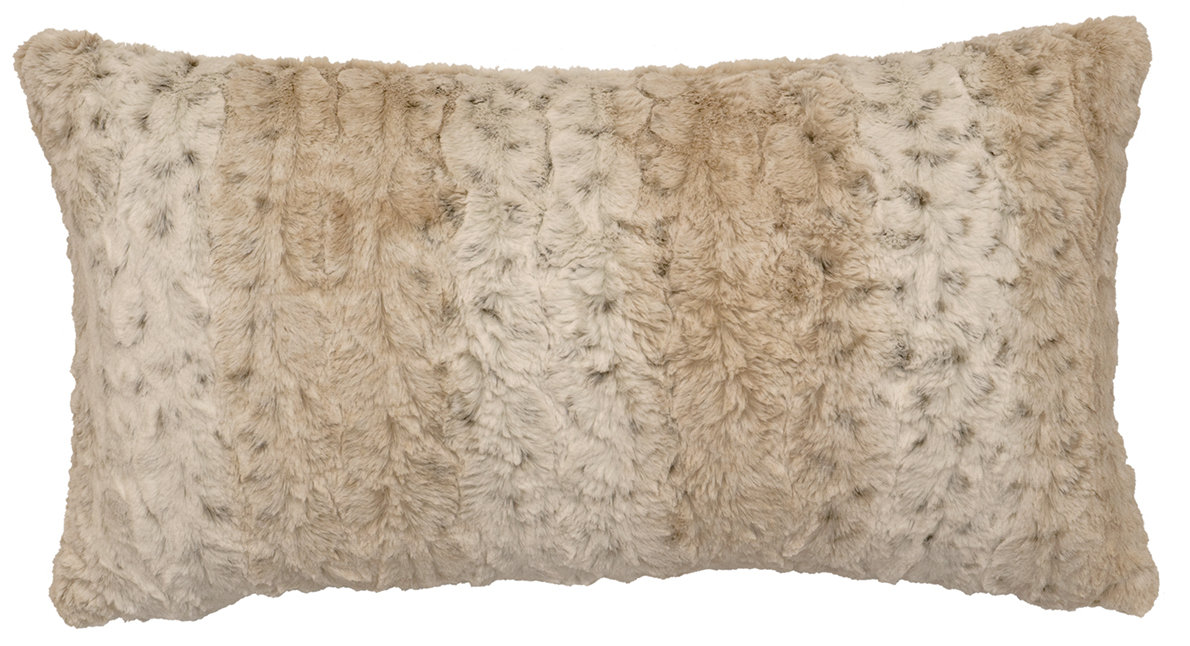 Faux fur lumbar sales pillow