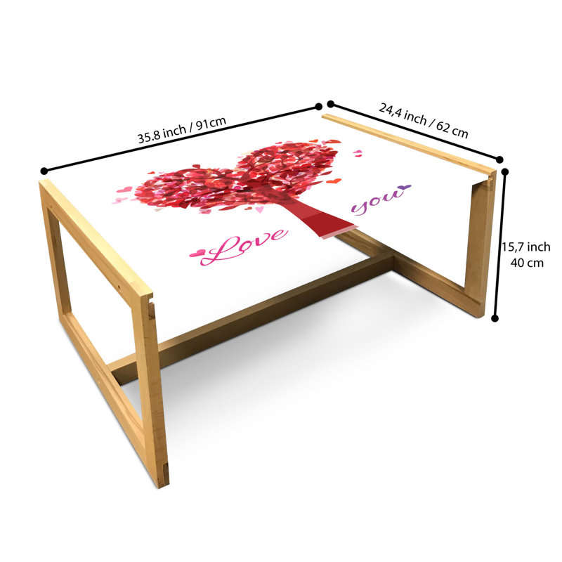 Inette Sled Coffee Table, 90cm H x 62cm W x 40cm D
